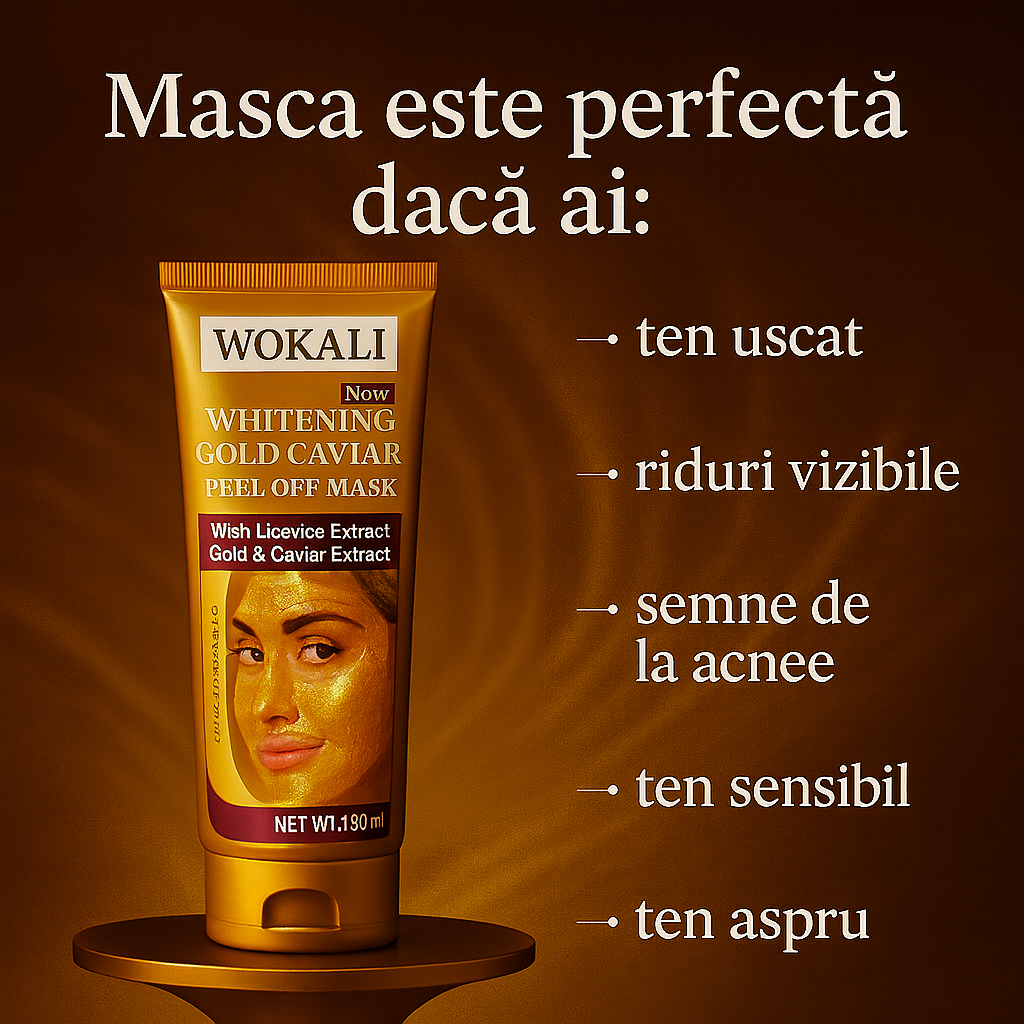 Mască Anti-Rid Coreană cu Colagen și AUR 24K 130ml