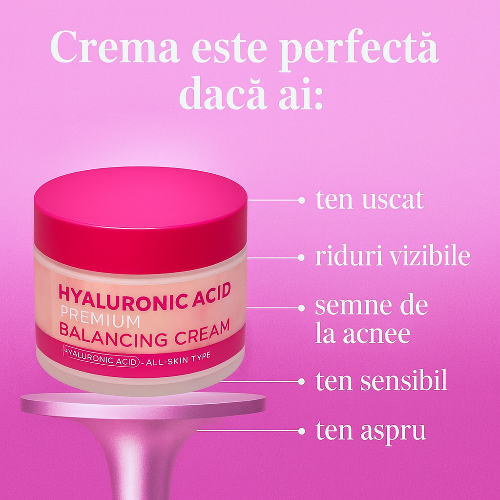 Crema anti rid cu acid hialuronic